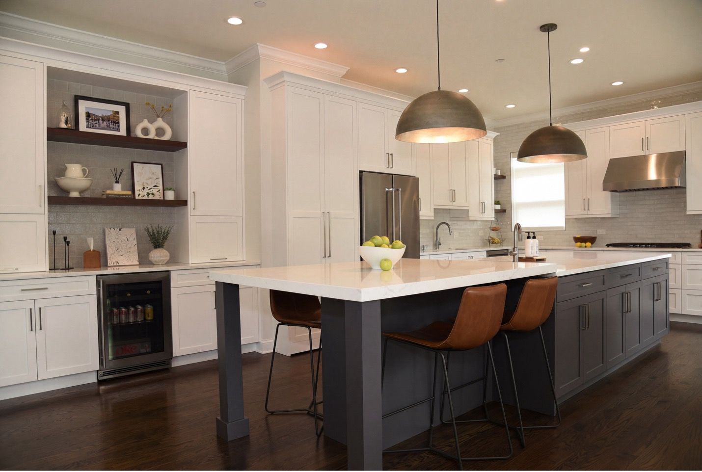 Northbrook kitchen remodel before and after by Kelly Thayer